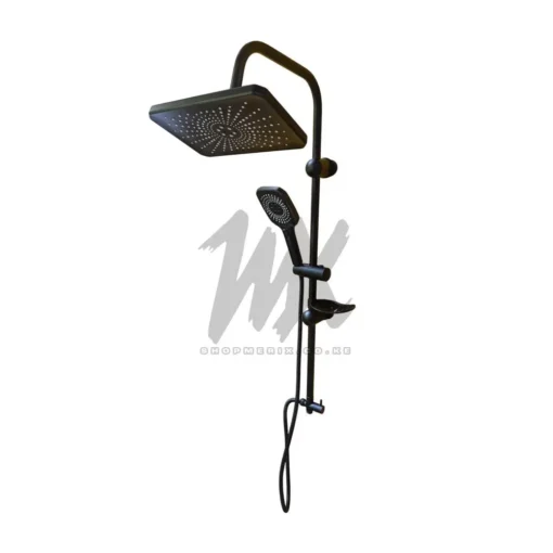 Black Rain Shower Set – Overhead Shower + Hand Shower Combo
